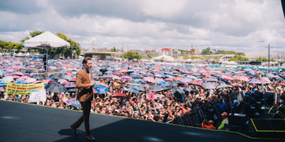 A atuação da Non Stop garantiu a realização do megaevento do Bispo Bruno Leonardo, reunindo uma multidão histórica em Salvador. (Divulgação Equipe Bispo Bruno Leonardo)