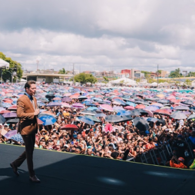 A atuação da Non Stop garantiu a realização do megaevento do Bispo Bruno Leonardo, reunindo uma multidão histórica em Salvador. (Divulgação Equipe Bispo Bruno Leonardo)